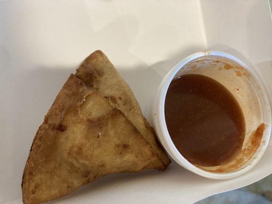 One piece of Samosa $2