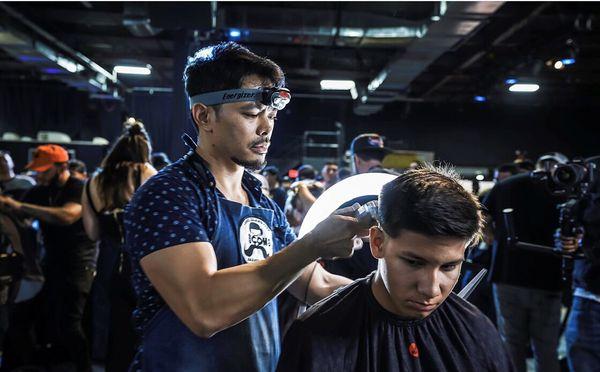 Icons Barber Shop competing at Concretejunglehairbattle2 Traditional haircut category