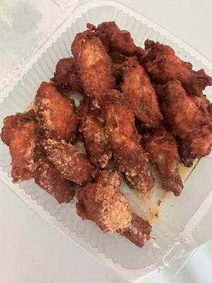 Korean soy garlic wings and garlic Parmesan wings