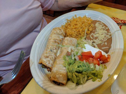 Chicken chimichangas