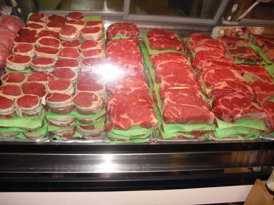 Fresh cut choice beef! 8 oz filet mignon 10.99 each