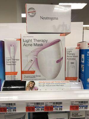 They have a lot of products that other CVS stores don't have, like the Neutrogena light therapy acne mask and spot treatment.