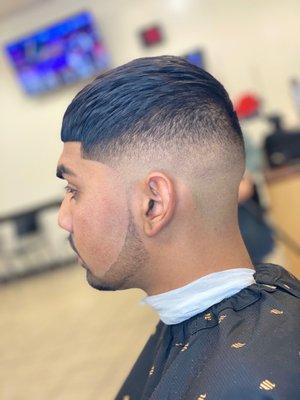 Mid fade with line up