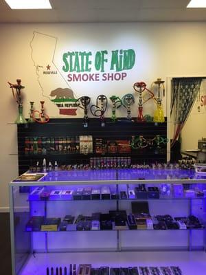 Tight new smoke shop near cvs and papa Murpheys. Huge selection and has best prices around !