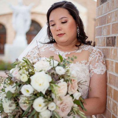 Bride on her wedding day