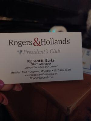 Richard B card