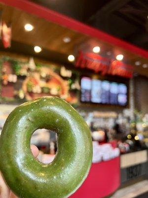 Saint Patrick's Day Green Donut