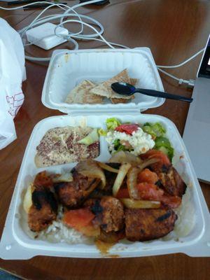 Chicken Kebab plate