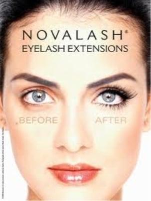 NovaLash Eye Lash extensions are the Best and industry leading trusted brand. No other eyelashes compare.  Lashes last 6-8 weeks