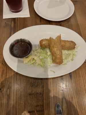 Boudin egg rolls.