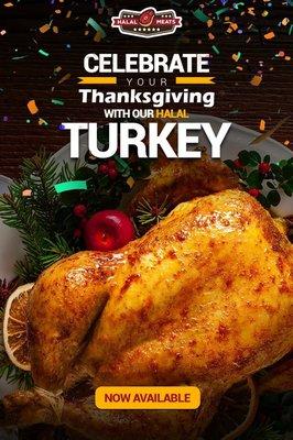 Celebrate your thanksgiving with our Halal Turkey.