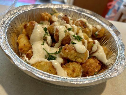 Best tots in town!!! Crispy and amazing with truffle aioli!!!