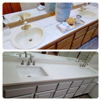 Bathroom countertop