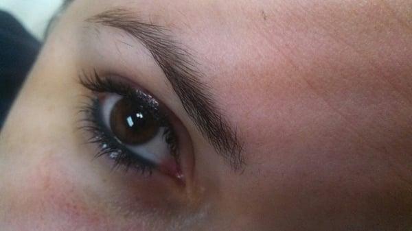 Permanent makeup eyeliner and mucosal liner in black and aquamarine