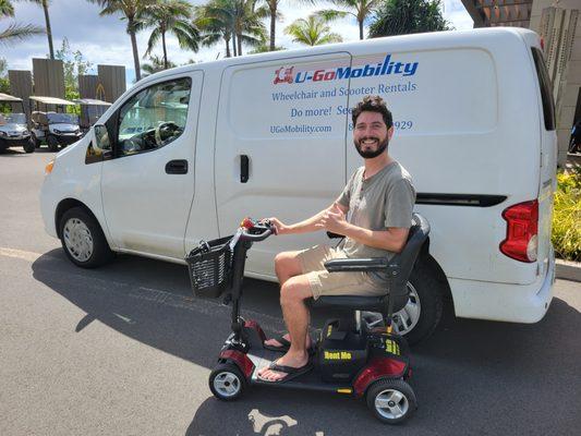 Whether you're exploring Oahu or visiting local attractions, our mobility scooters are here to keep you moving in comfort and style.