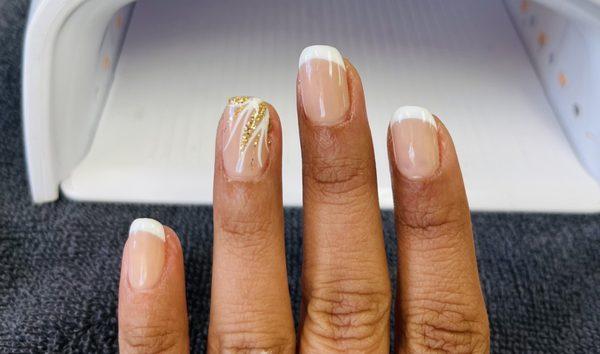 Nail Art with French nails