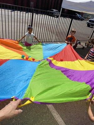 Parachute fun!