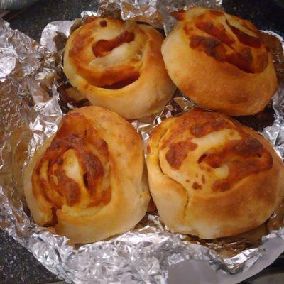 Pepperoni pinwheels...