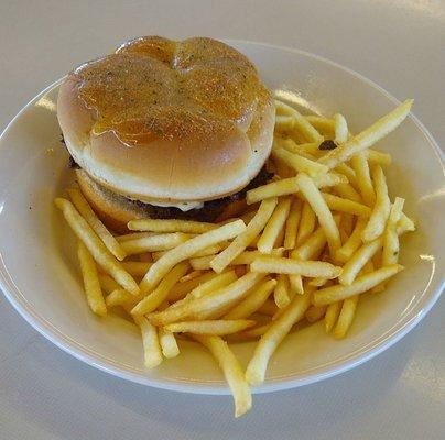 Garlic double steak burger