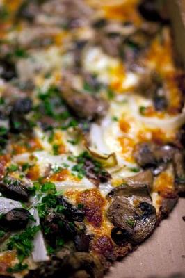 Mushroom Party with our Gluten free crust!