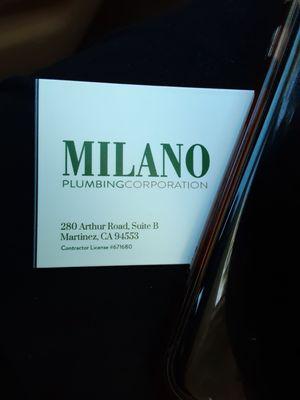 Milano Plumbing Martinez CA