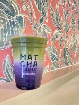 Ube Matcha Latte