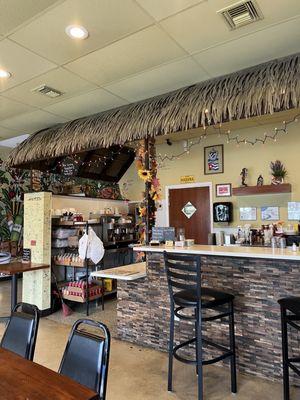 Inside the restaurant