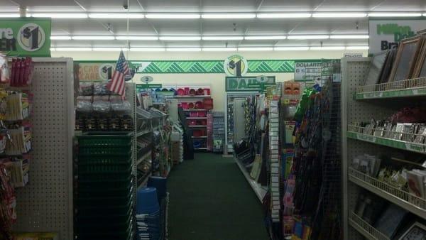 An aisle inside Dollar Tree