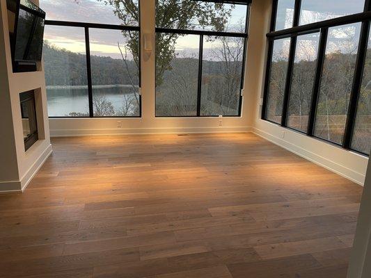 Gorgeous Hardwood installation at scenic location!