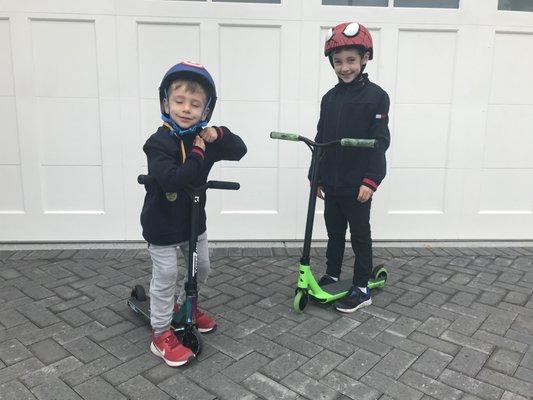 Two new youth kick scooters