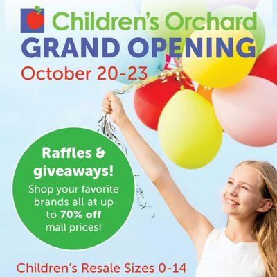 Grand Opening in our newly expanded location. October 20-23, 2016