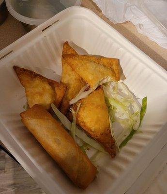 Crab Rangoon & Eggrolls