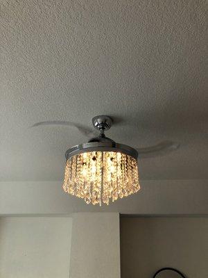 A ceiling fan can be a chandelier also!