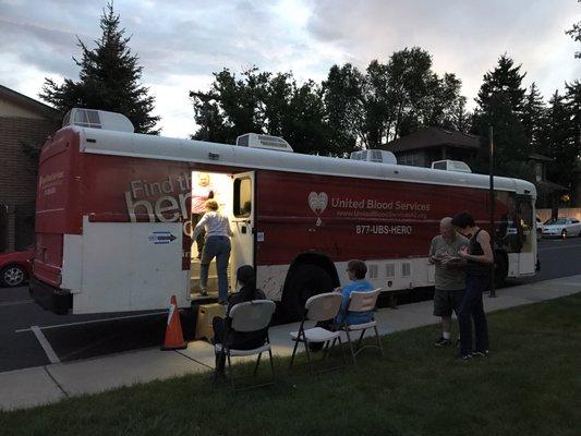 Blood drive at National Night Out Event!