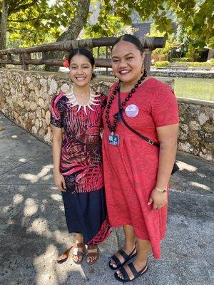 Our incredible guide Malia and her cousin (I believe)