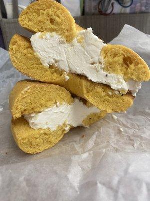 Egg Bagel with Cream Cheese