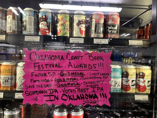 Lots of craft beer choices