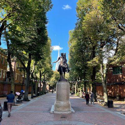 Paul Revere statue we saw on the tour