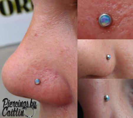 I'm in the shop every Wednesday through Saturday 12pm-9pm! See more of my work at facebook.com/PiercingsByCaitlin