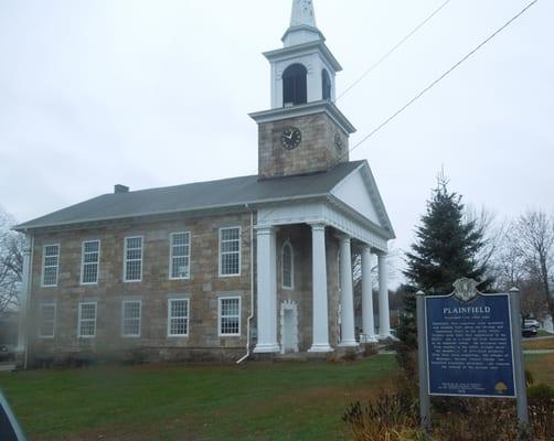 Plainfield Historical Marker