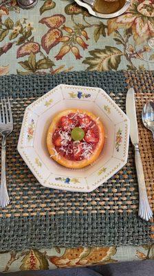 Complimentary Breakfast grapefruit starter