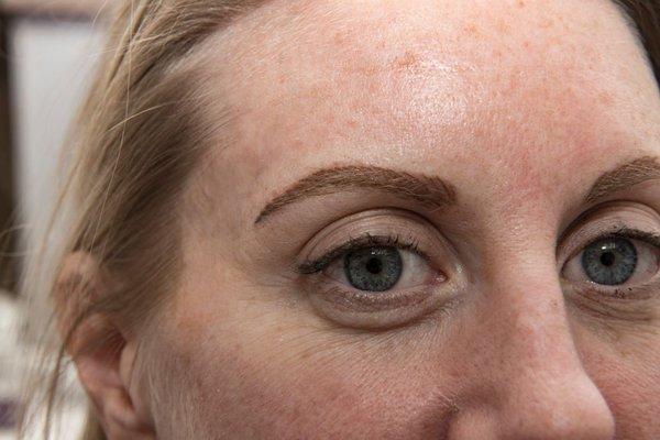 this looks similar to Micro Blading but I have been using this stroke tattoo method for many years, lasts longer than micro-blading.