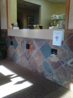 Reception area.