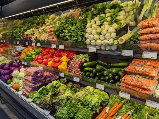 Chilled produce section