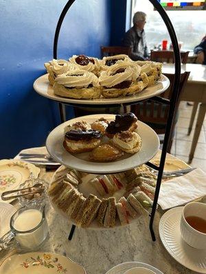 Afternoon Tea pastries, finger sandwiches