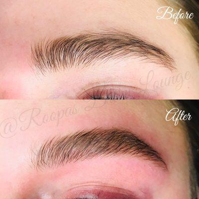 Eyebrow threading