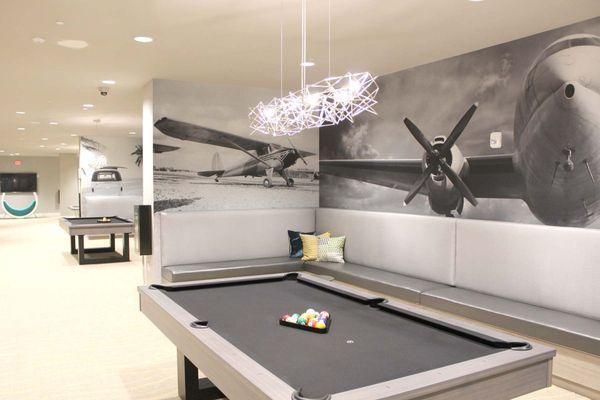 Pool Tables and Lounge Area