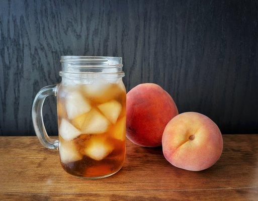 Thirsty? Come in and try our new Iced Peach Tea!