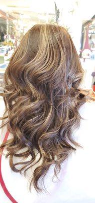 Long layers highlights by tram Nguyen