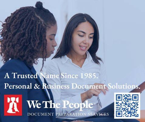 We The People offers a variety of services for all of your personal and business document needs.